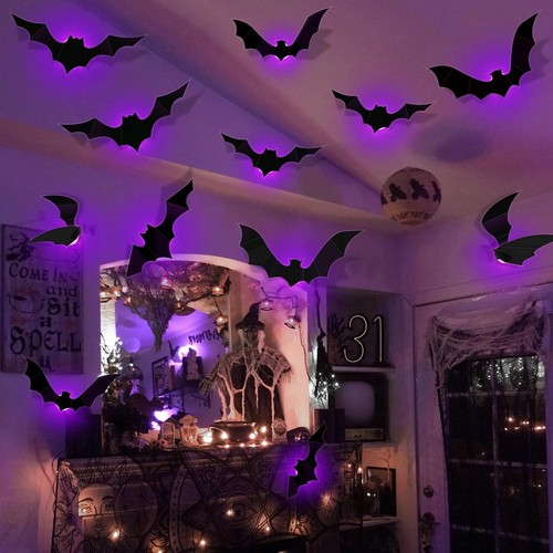 Fledermaus deko mit led - fledermaus,