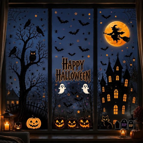 Halloween fensterbilder deko - halloween,