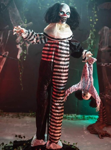 Animierter horror clown mit - horror,