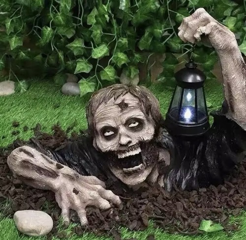 Halloween zombie deko - zombie, led