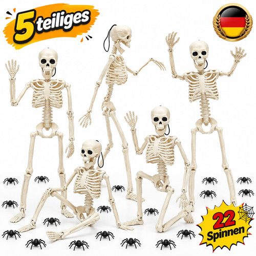 Halloween skelett set stück - halloween, 5