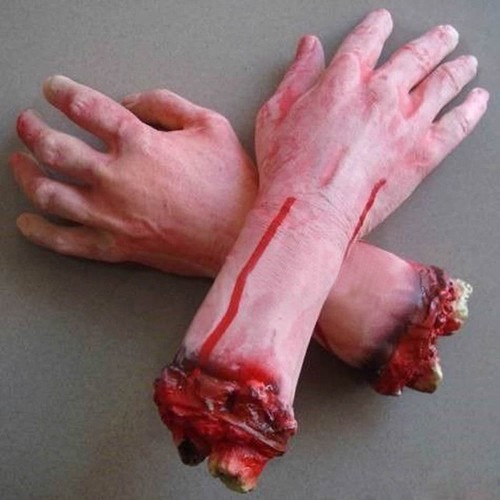 Blutige abgetrennte hand - blutige,