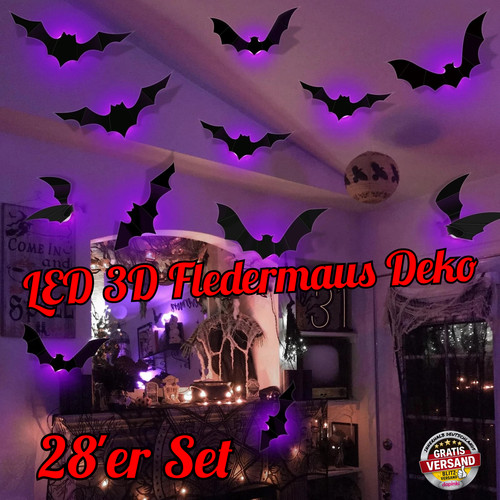 Led fledermaus deko3d - 28,