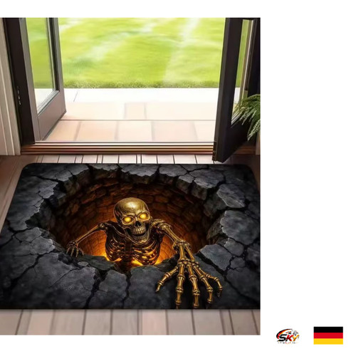 Halloween quadrat fußmatte - quadrat,