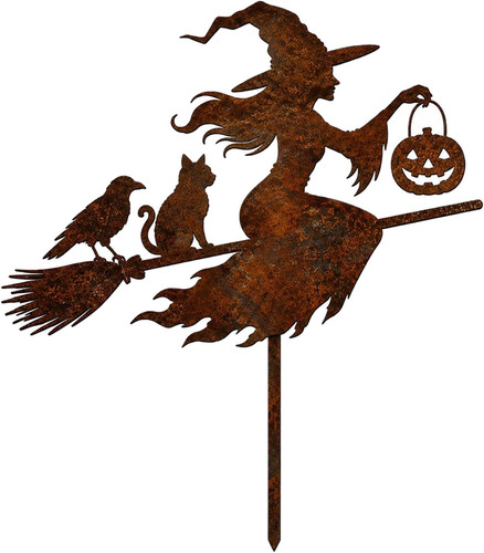 Halloween deko metall - metall, hexe