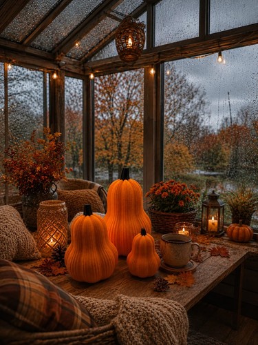 Deko kürbis herbstdeko 3d - herbstdeko, |