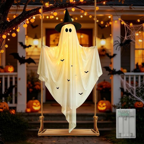 Halloween deko geist 140cm auf - 140cm,