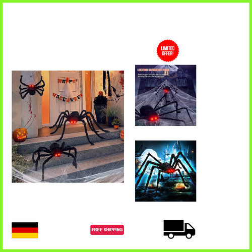 Halloween spinnen deko set - spinnen,