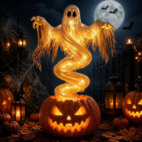 Halloween kürbis led geist - halloween,