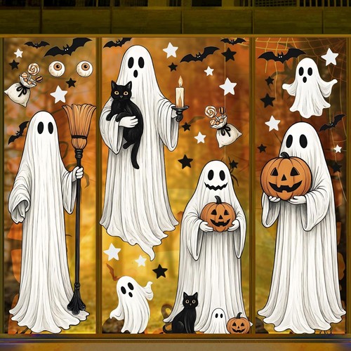 Halloween fensterbilder deko - fensterbilder,