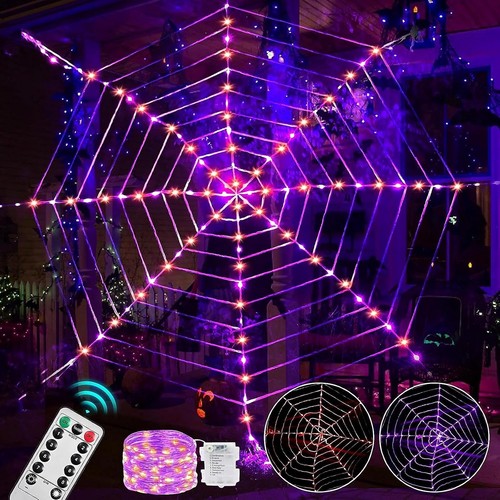 Led halloween spinnennetz - led,