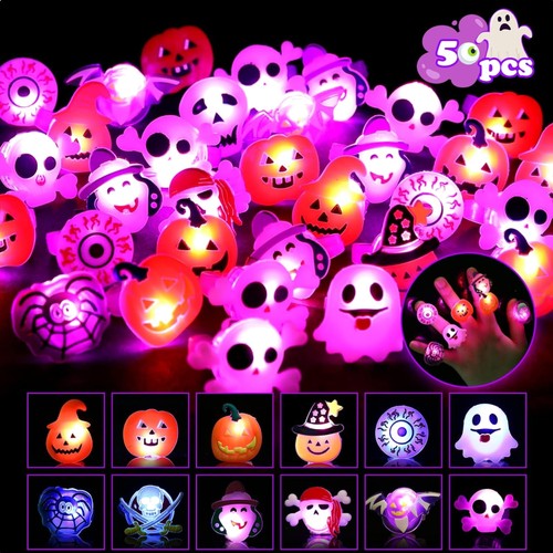 Halloween leuchtringe blinkend - halloween,